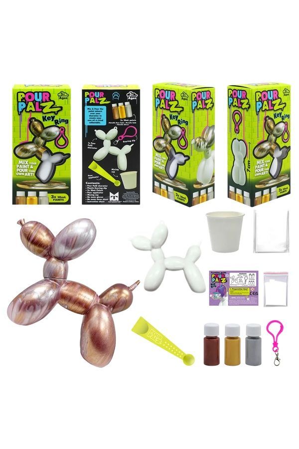 Набір для творчості Pour Palz Флюїд Арт "Брелок Balloon Dog" Pour Palz GS-G18194 ЦБ-00288288 фото