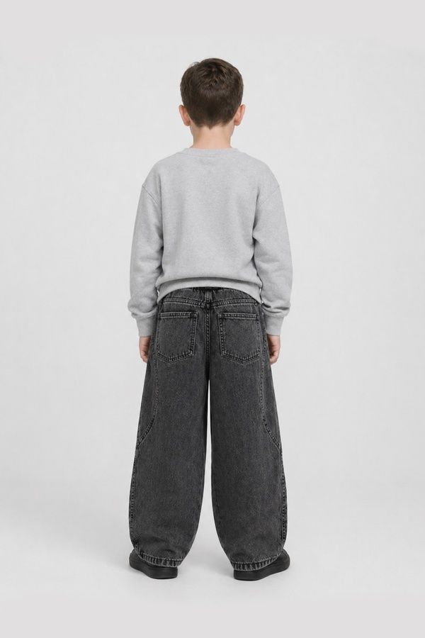 Джинси baggy для хлопчика колір сірий 146 ЦБ-00290692 фото