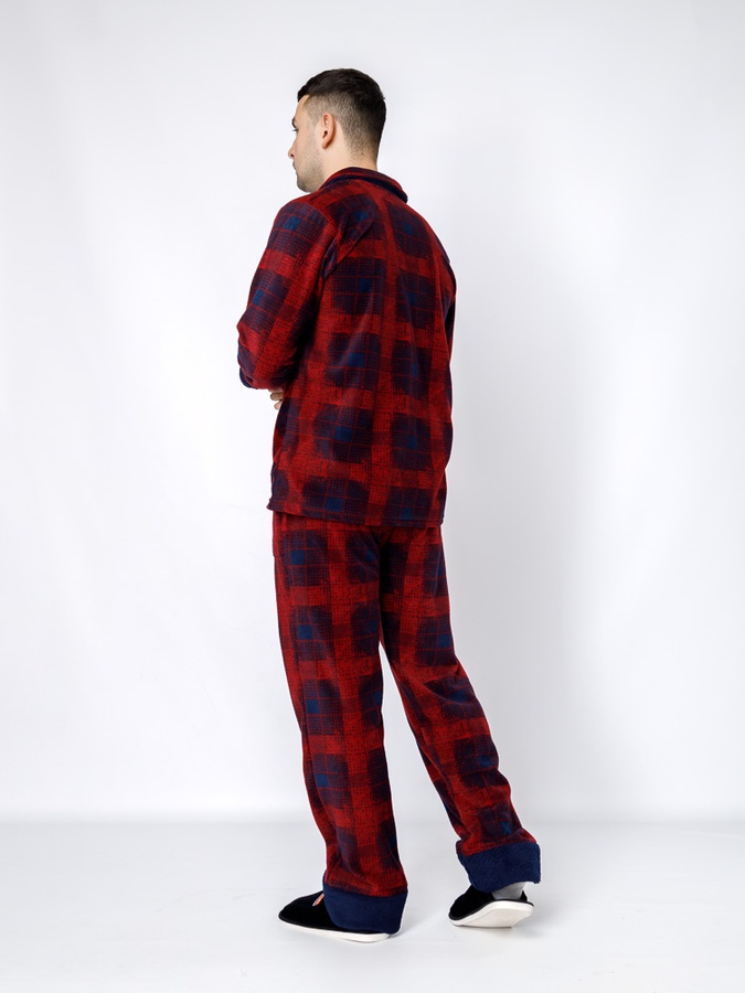 Чоловіча піжама 46 колір червоний ЦБ-00234328 SKT000943807 фото