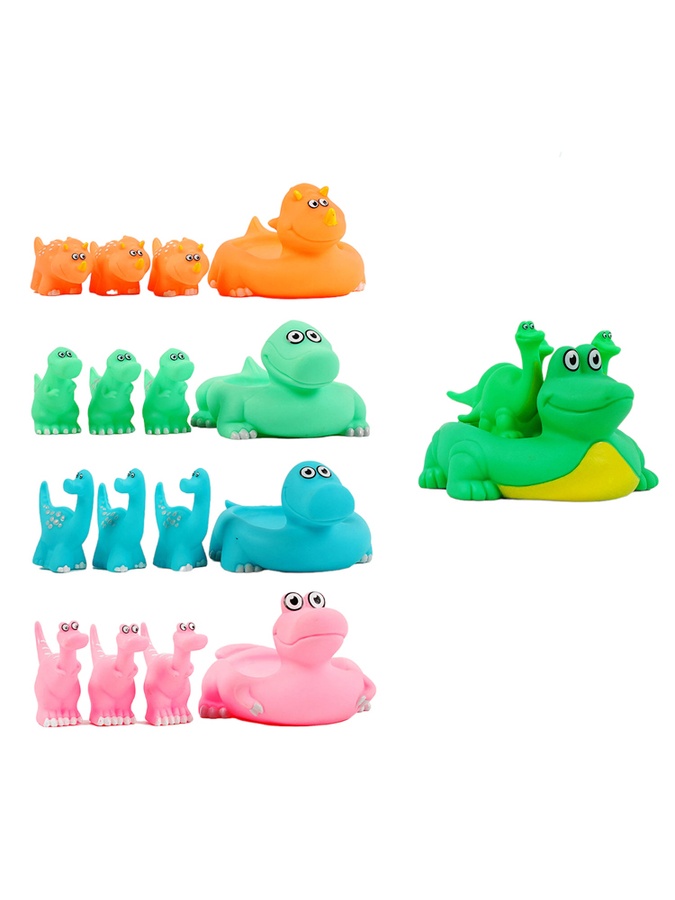 Набор игрушек для купания "Семья динозавриков" цвет разноцветный ЦБ-00229678 SKT000933023 фото