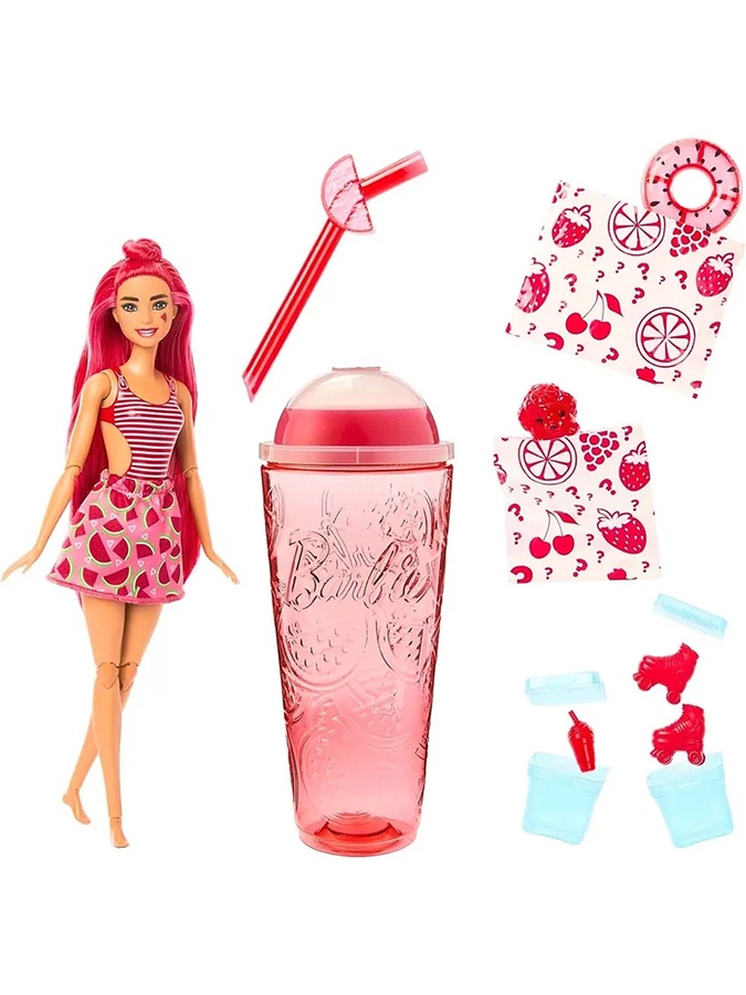 Лялька Barbie "Pop Reveal" серії "Соковиті фрукти" – кавуновий смузі колір різнокольоровий ЦБ-00231945 SKT000937566 фото