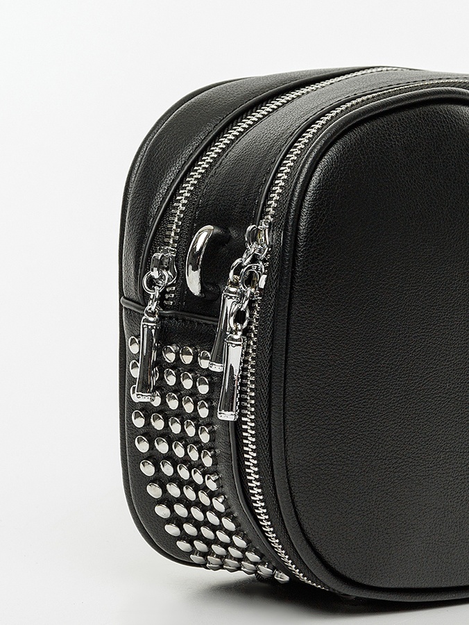 Жіноча сумка крос-боді + чохол для ключів колір чорний ЦБ-00222680 SKT000915767 фото