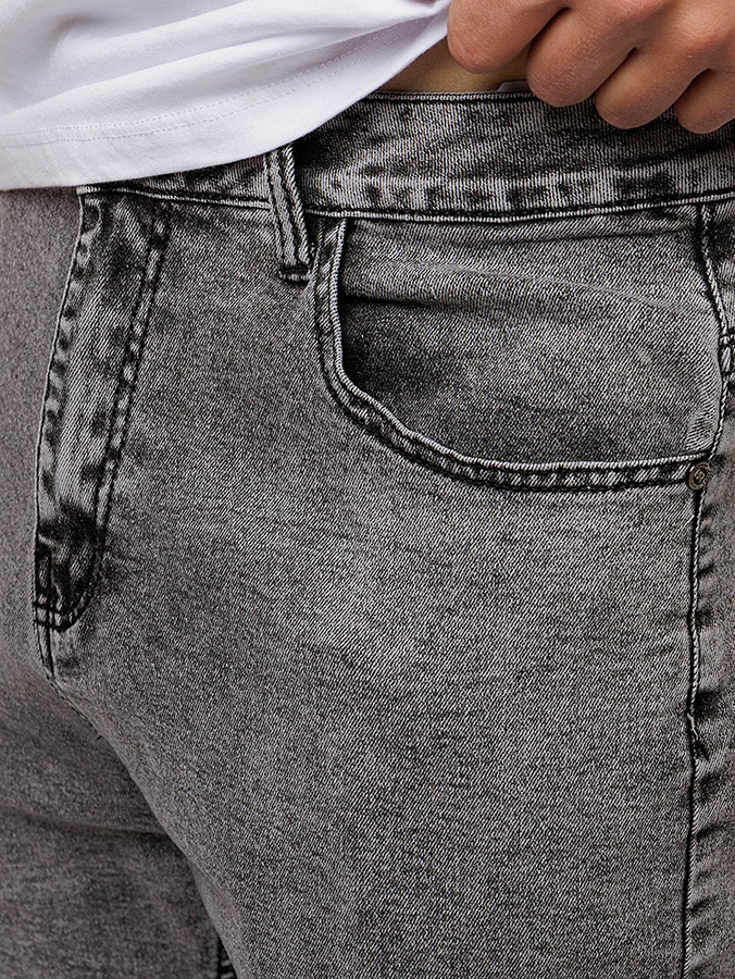 Чоловічі джинси мом 56 колір сірий ЦБ-00220226 SKT000909157 фото