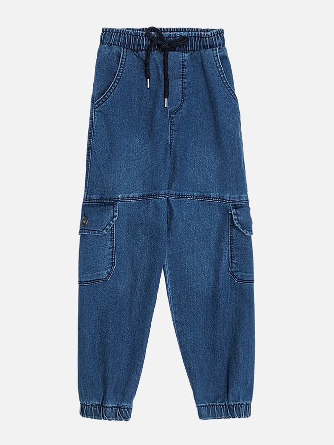 Джогери джинсові для хлопчика 128 колір синій ЦБ-00219825 SKT000908218 фото