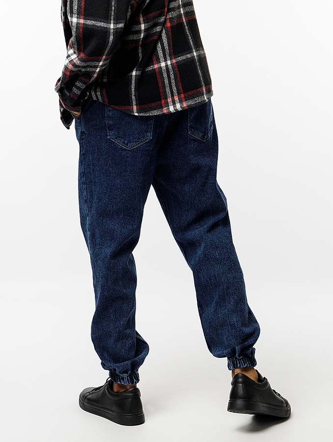 Джогери джинсові чоловічі 56 колір синій ЦБ-00227367 SKT000926251 фото