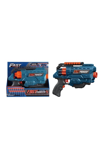 Іграшковий пістолет-автомат з м'якими набоями колір синій ЦБ-00249030 SKT000990614 фото