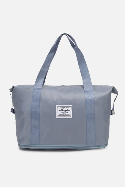 Жіноча дорожня сумка колір сіро-блакитний ЦБ-00232079 SKT000937838 фото
