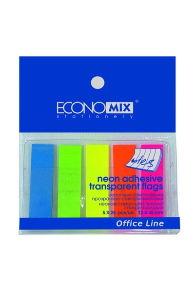 Закладки неонові Economix колір різнокольоровий ЦБ-00159129 SKT000538256 фото