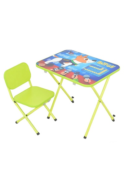 Дитячий складаний столик і стільчик Пес Патрон колір лайм ЦБ-00252441 SKT000999053 фото