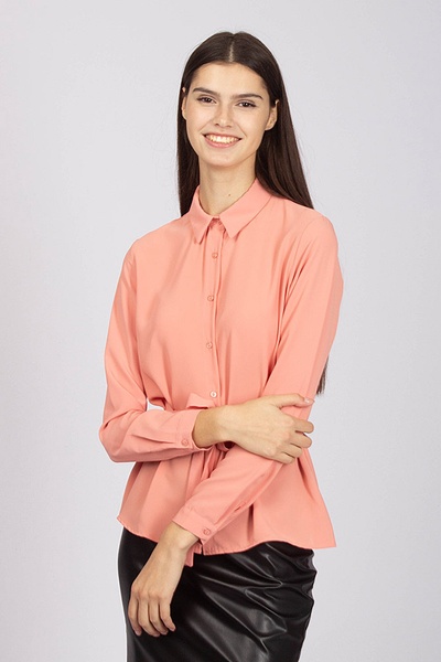 Блуза жіноча 46 колір рожевий ЦБ-00175211 SKT000585932 фото