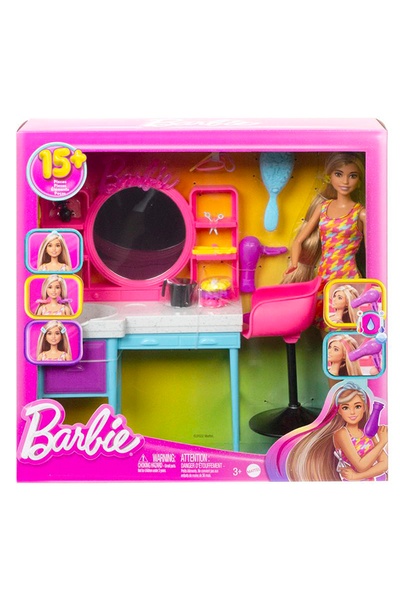 Набор Barbie "Парикмахерский салон" цвет разноцветный ЦБ-00238098 SKT000955486 фото