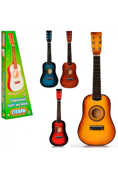 Детская гитара цвет разноцветный ЦБ-00043236 SKT000334140 фото