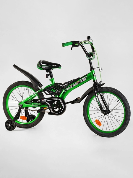 Велосипед 18" дюймов 2-х колесный JS-N1801 цвет зеленый ЦБ-00218350 SKT000904325 фото