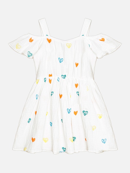 Сукня для дівчинки 116 колір білий ЦБ-00217659 SKT000902998 фото
