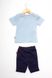 Костюм с шортами на мальчика 92 цвет голубой ЦБ-00151925 SKT000519176 фото 3
