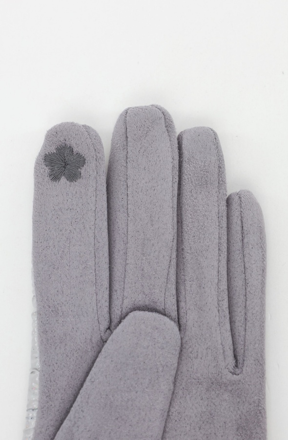 Женские перчатки 7.5 цвет светло-серый ЦБ-00227345 SKT000926211 фото