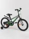 Дитячий двоколісний велосипед 18"дюймів колір чорно-салатовий ЦБ-00213412 SKT000893664 фото 3