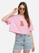 Жіноча коротка футболка 42 колір рожевий ЦБ-00219331 SKT000907113 фото 1