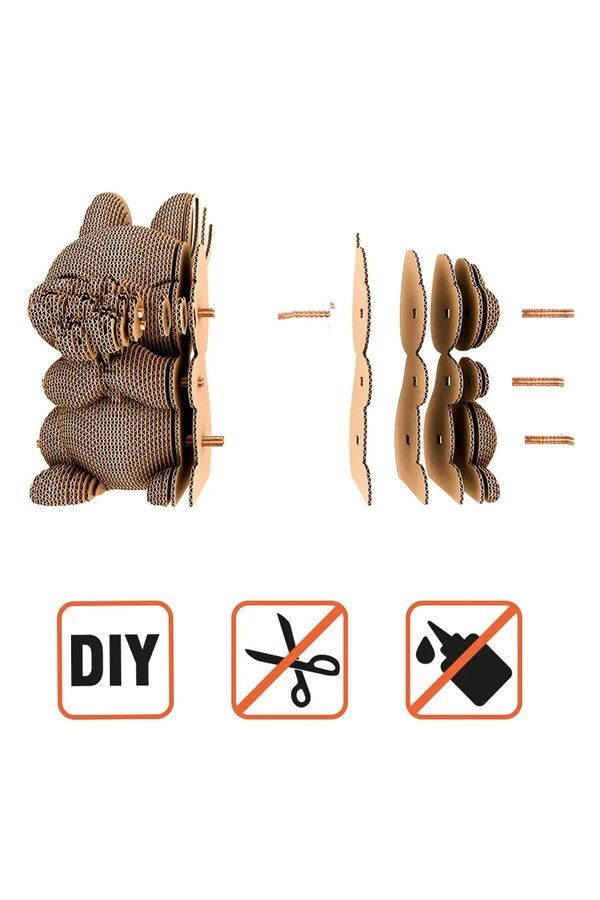 Картонный конструктор "Cartonic 3D Puzzle ARTY BUNNY" Cartonic CARTARTBUNN ЦБ-00299527 фото