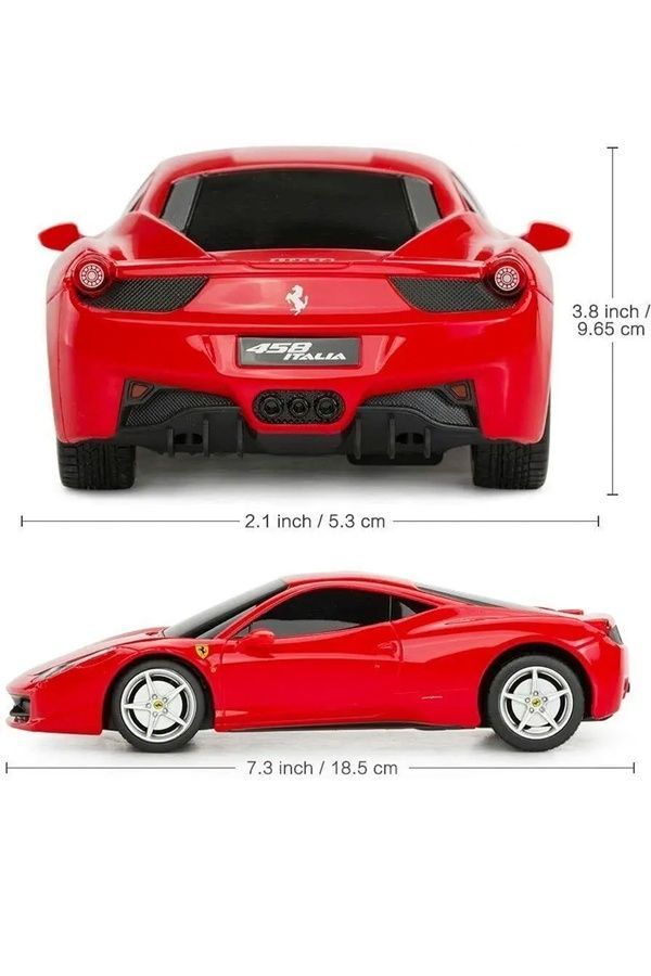 Машинка на радиоуправлении Rastar Ferrari 458 Italia 1:24 RASTAR 454.00.99 ЦБ-00278201 фото