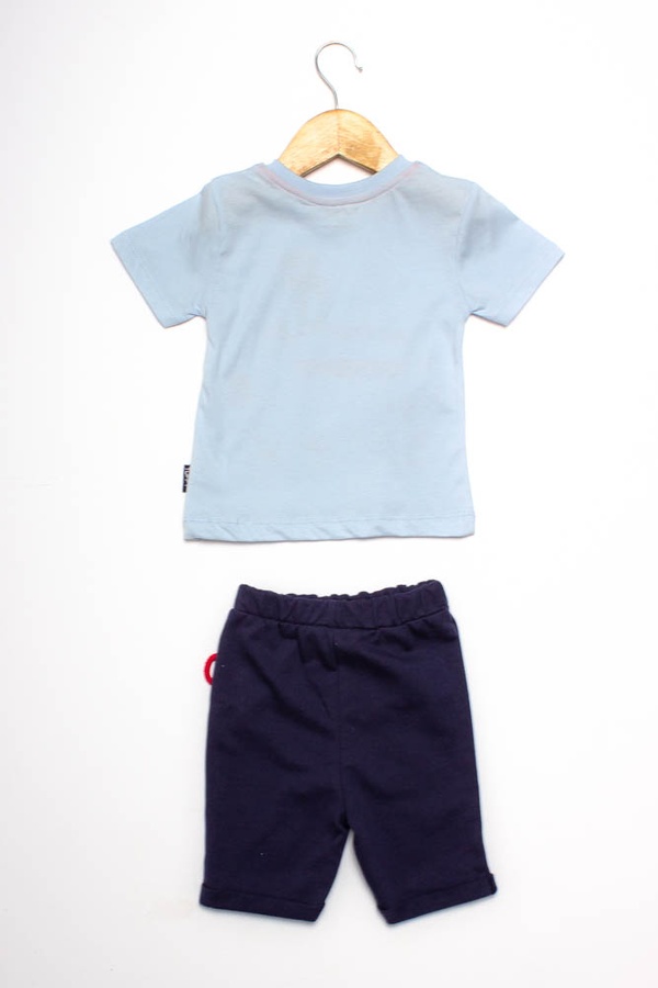 Костюм с шортами на мальчика 92 цвет голубой ЦБ-00151925 SKT000519176 фото