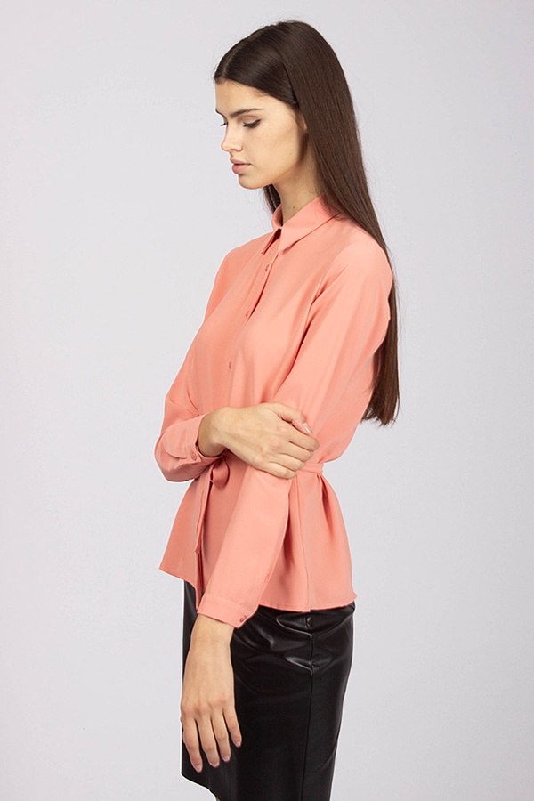 Блуза жіноча 46 колір рожевий ЦБ-00175211 SKT000585932 фото