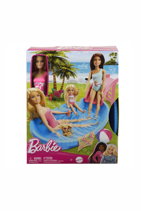 Набор "Развлечения у бассейна" Barbie цвет разноцветный ЦБ-00250287 SKT000992853 фото
