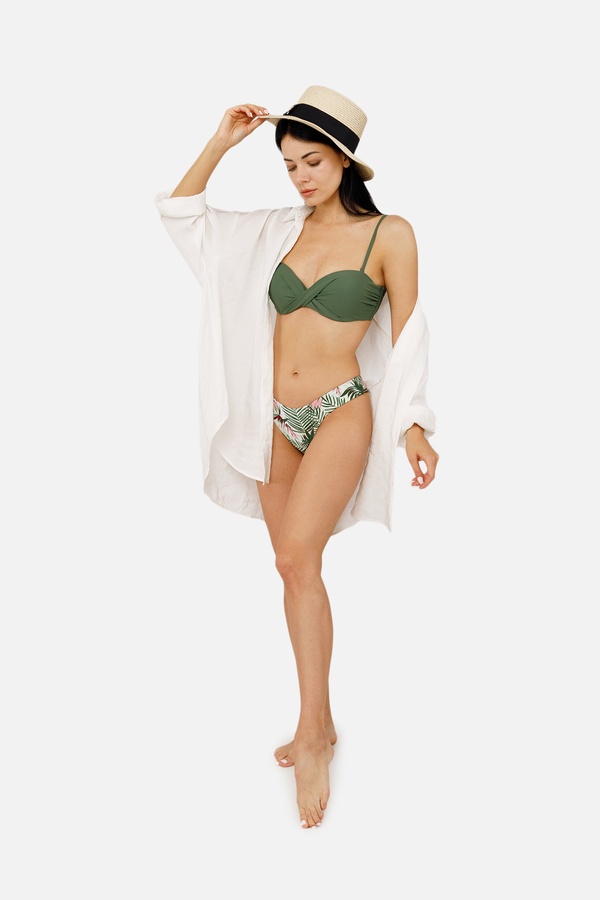 Жіночі плавки — бразильяно 44 колір білий ЦБ-00254131 SKT001003378 фото