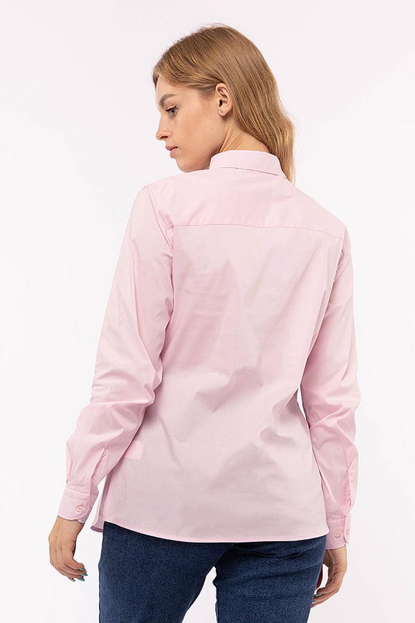 Женская рубашка 40 цвет розовый ЦБ-00184058 SKT000609380 фото