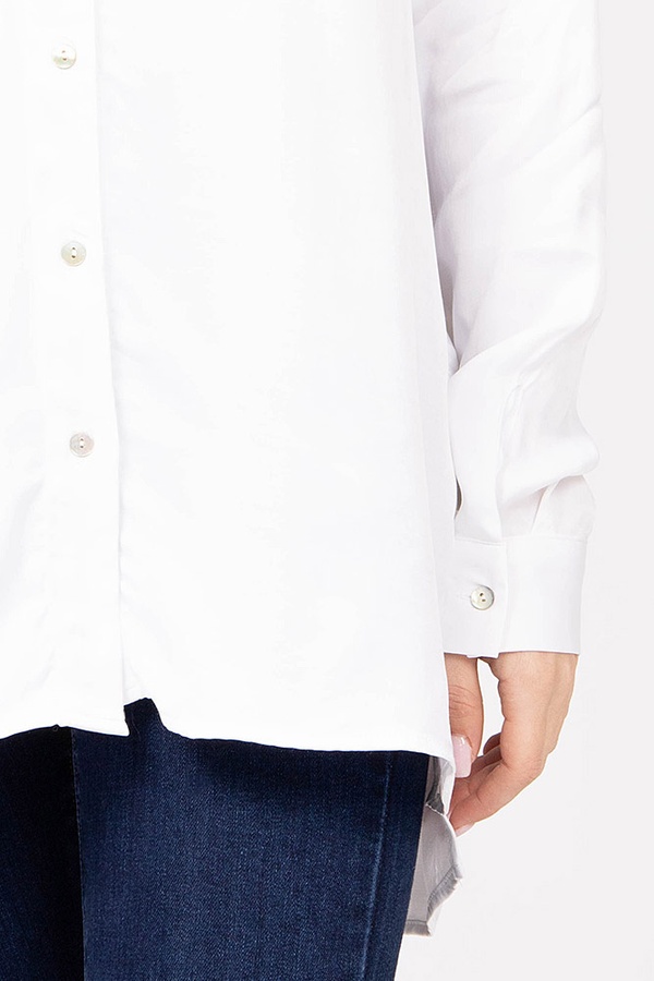 Блуза жіноча 42 колір білий ЦБ-00173849 SKT000581576 фото