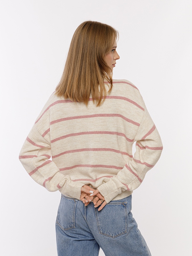 Жіночий светр 46 колір молочний ЦБ-00224595 SKT000920439 фото