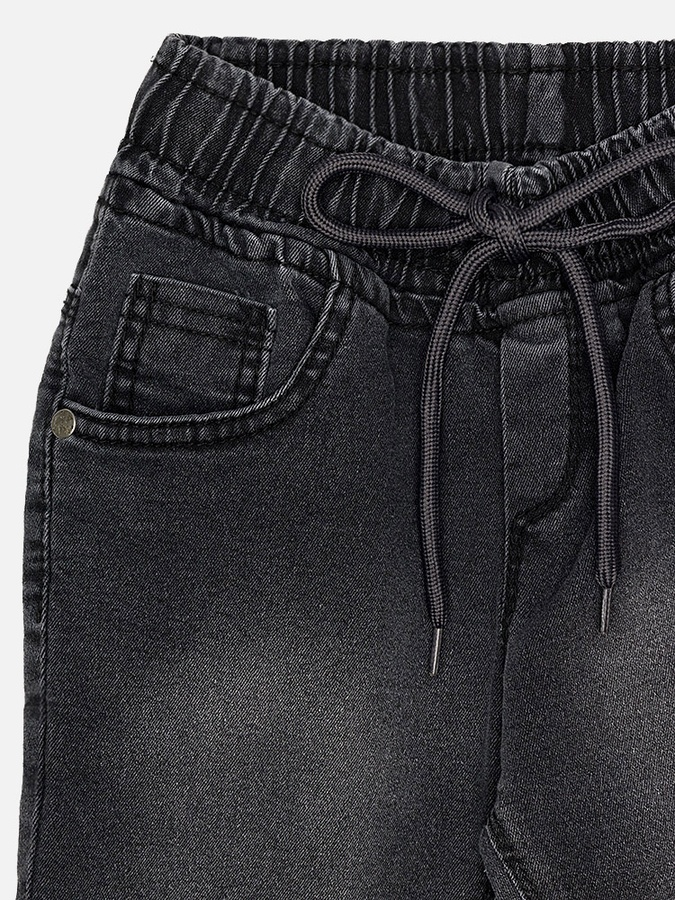 Джогеры джинсовые для мальчика 134 цвет темно-серый ЦБ-00224287 SKT000919598 фото