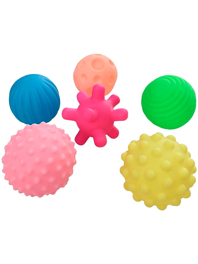 Набор тактильных мячиков цвет разноцветный ЦБ-00228068 SKT000928165 фото