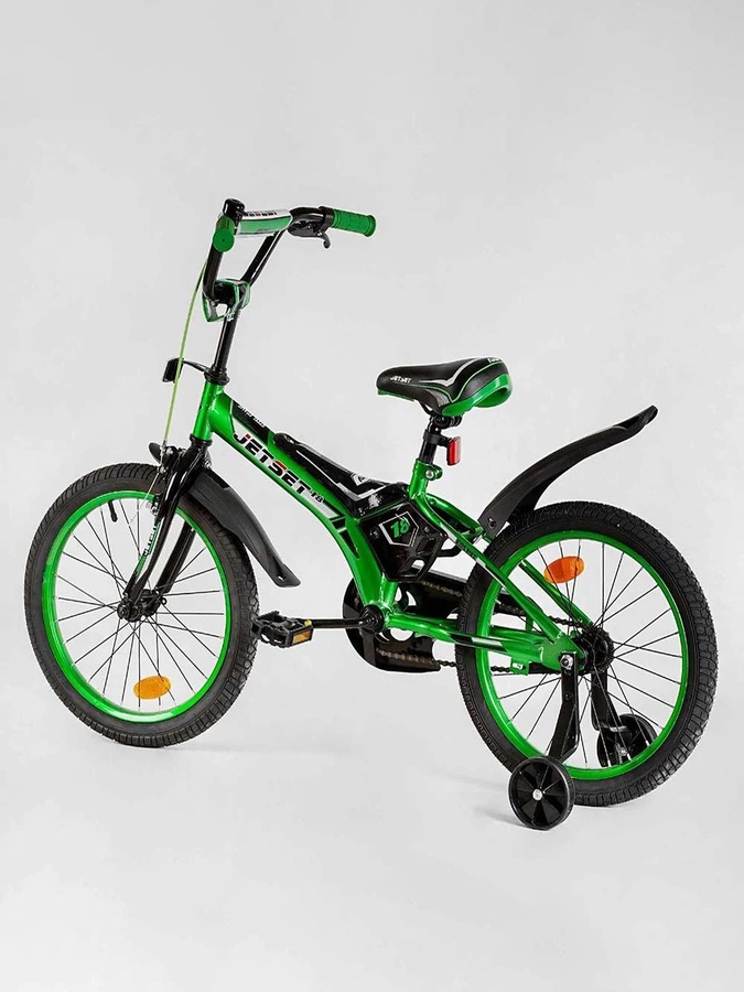 Велосипед 18" дюймів 2-х колісний JS-N1801 колір зелений ЦБ-00218350 SKT000904325 фото
