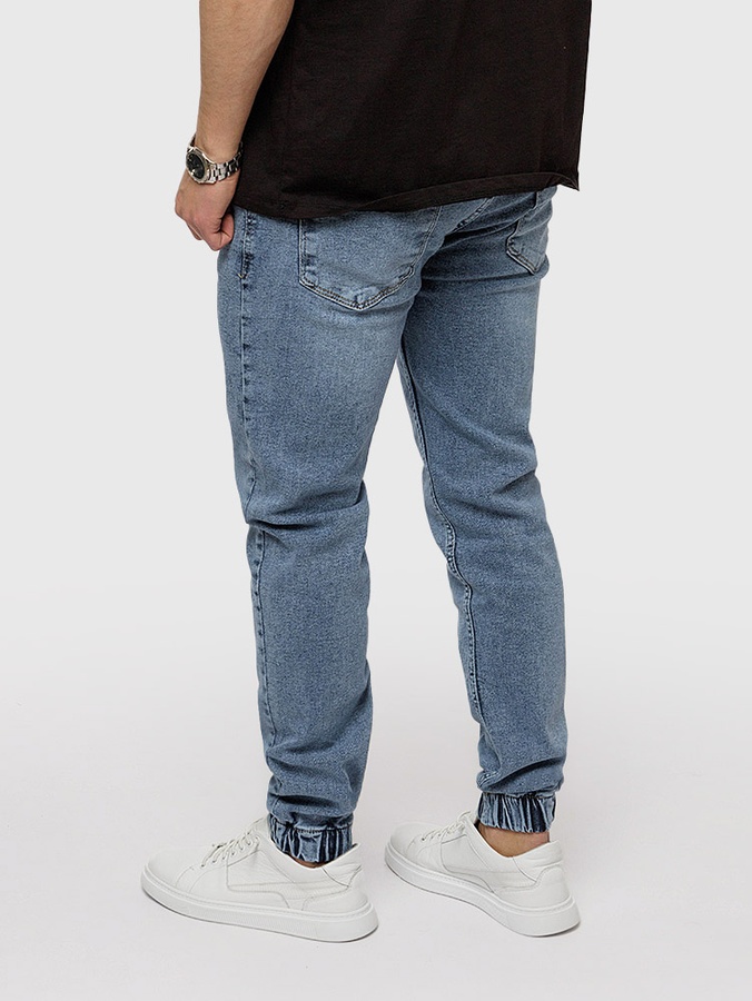 Мужские джинсовые джогеры 42 цвет голубой ЦБ-00219092 SKT000906282 фото
