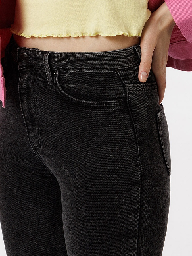 Женские джинсы слим 36 цвет серый ЦБ-00217696 SKT000903098 фото