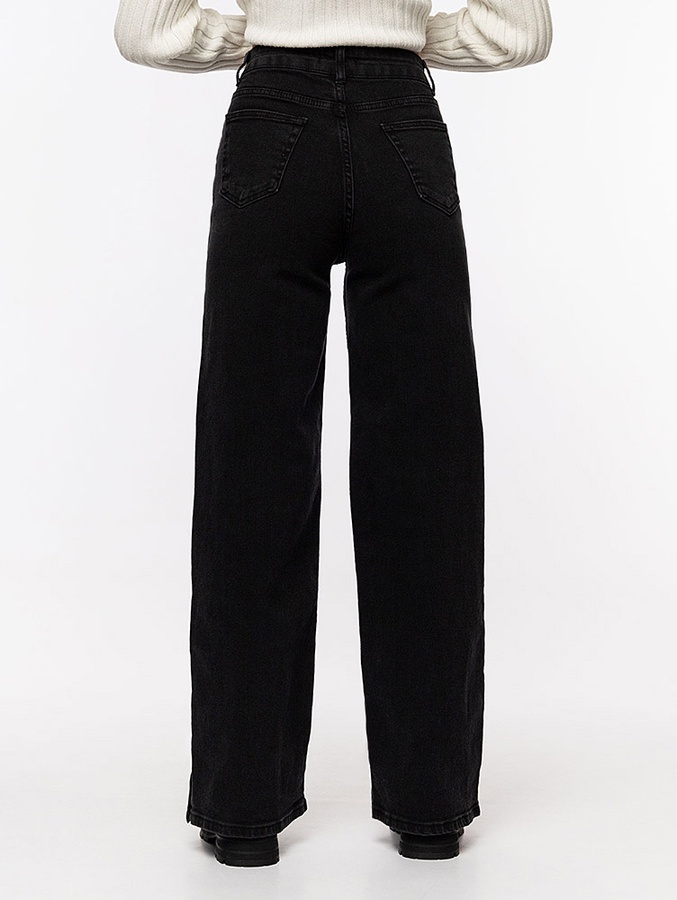 Жіночі джинси 52 колір чорний ЦБ-00214662 SKT000896726 фото