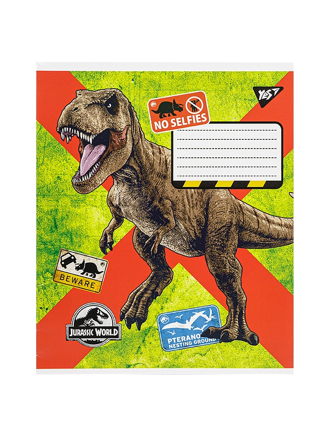 Зошит в лінійку 12 аркушів YES Jurassic world колір різнокольоровий ЦБ-00222599 SKT000915640 фото