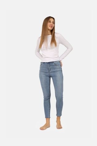 Джинси slim жіночі колір синій 42 ЦБ-00266053 фото