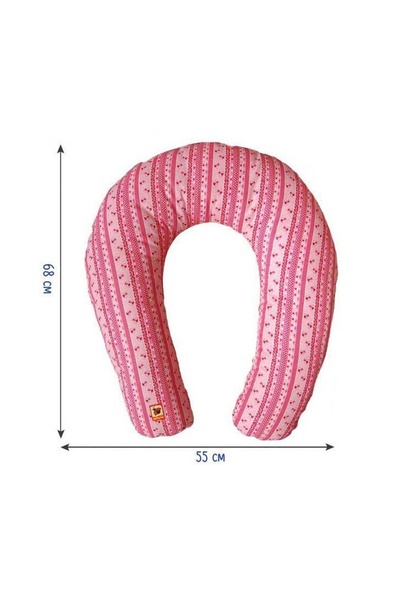 Подушка для годування МС 110612-03 колір рожевий ЦБ-00180536 SKT000599796 фото
