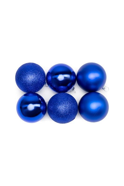 Набор шариков для елки цвет синий ЦБ-00238248 SKT000955819 фото