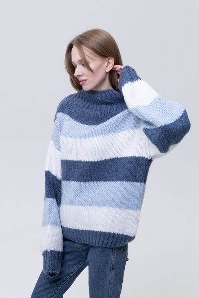Женский свитер 46 цвет голубой ЦБ-00233313 SKT000941227 фото