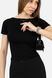Жіноча футболка з коротким рукавом 46 колір чорний ЦБ-00250396 SKT000993098 фото 8