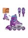 Ролики раздвижные детские (27-30) цвет фиолетовый ЦБ-00221912 SKT000914081 фото 1