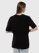 Жіноча подовжена футболка регуляр 50 колір чорний ЦБ-00215340 SKT000898386 фото 3