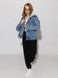 Жіноча джинсова куртка 40 колір блакитний ЦБ-00218993 SKT000905958 фото 1