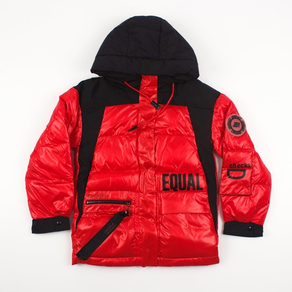 Куртка короткая женская зимняя 46 цвет красный ЦБ-00142677 SKT000497481 фото
