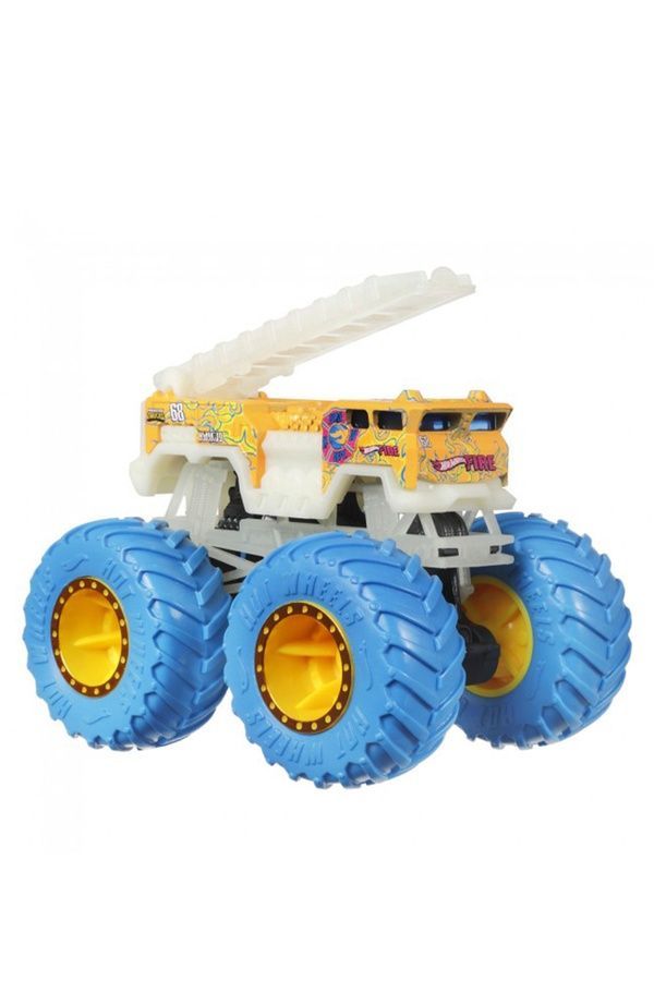 Машинка-позашляховик серії "Сяючі в темряві" Monster Trucks Hot Wheels Hot Wheels JFX08 ЦБ-00276547 фото