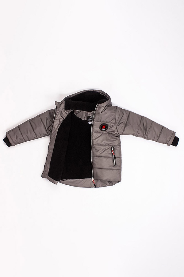 Куртка короткая на мальчика 152 цвет серый ЦБ-00177301 SKT000591433 фото
