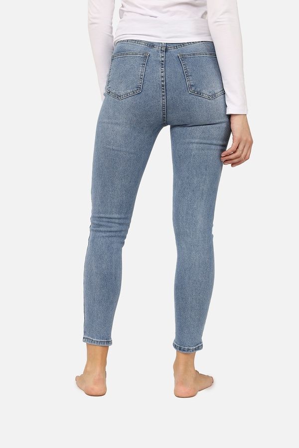 Джинси slim жіночі колір синій 42 ЦБ-00266053 фото